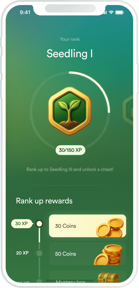 Rank up and level system